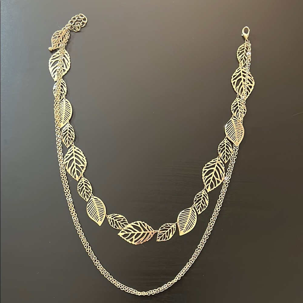 Express Gold Leaf Necklace
